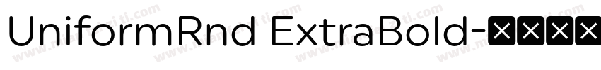 UniformRnd ExtraBold字体转换